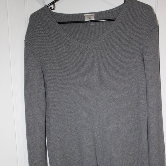 MOTHERHOOD MATERNITY TOP  LARGE   GRAY - Picture 3 of 7